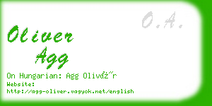 oliver agg business card